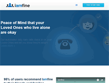 Tablet Screenshot of iamfine.com